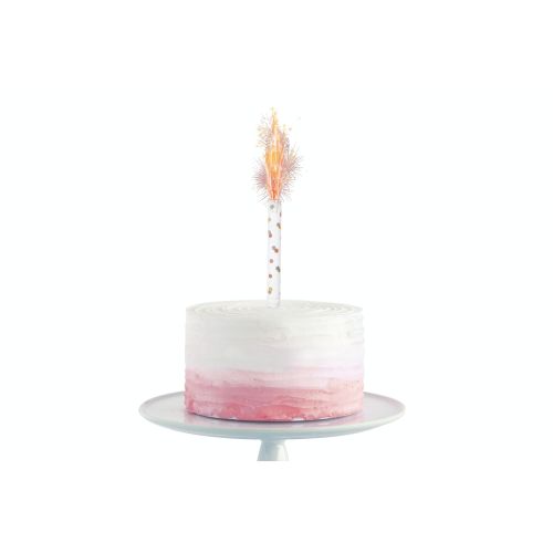 3 Rose Gold Ice Fountain Firework Candles