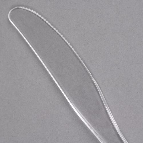 100 x Heavy Duty Reusable Clear Plastic Knives