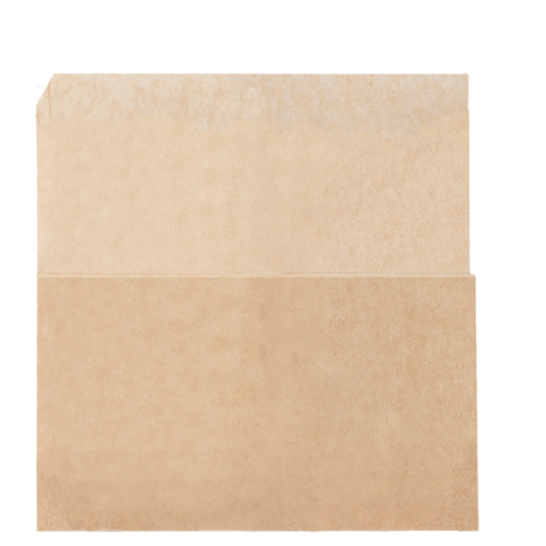500 x Compostable 2 Sides Open Grease Resistant Paper Wrap Around Bags