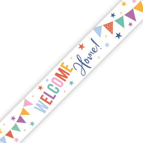 Colourful Welcome Home Foil Banner