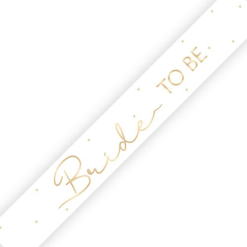 Gold 'Bride To Be' Sparkle Foil Banner