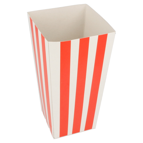 100 x Striped Popcorn Containers - Multiple Sizes