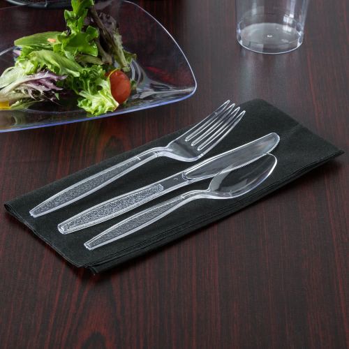 Heavy Duty Reusable Clear Plastic Cutlery