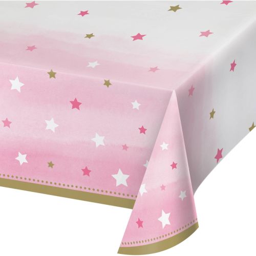 Pink Twinkle Little Star Rectangular Tablecover