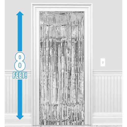 Metallic Foil Door Curtain - Multiple Colours