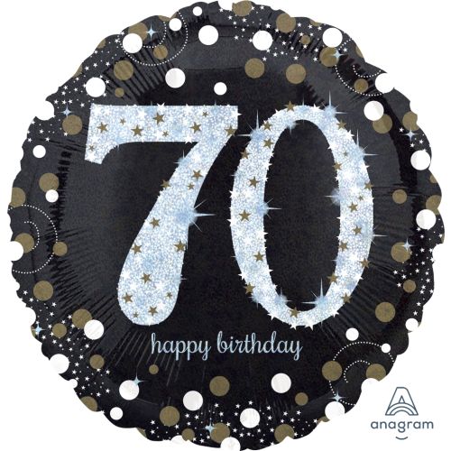 Gold Celebration Milestone Birthday Foil Balloon