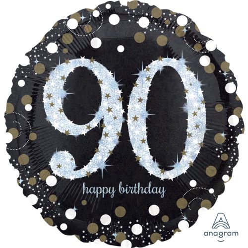 Gold Celebration 90th Birthday Foil Balloon
