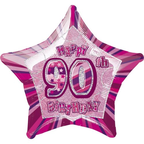 Pink Glitz Age Milestone Birthday Foil Balloon