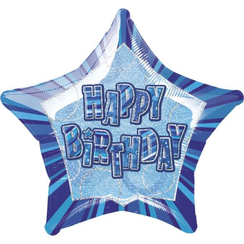 Glitz Happy Birthday Foil Balloon