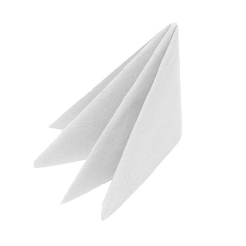 2000 x 13" 2 Ply White Paper Napkins
