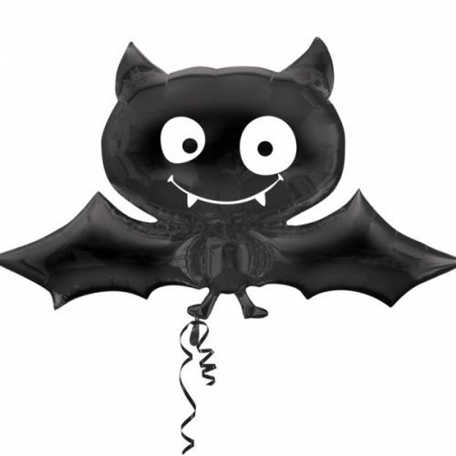 Black Bat Supershape Foil Balloon