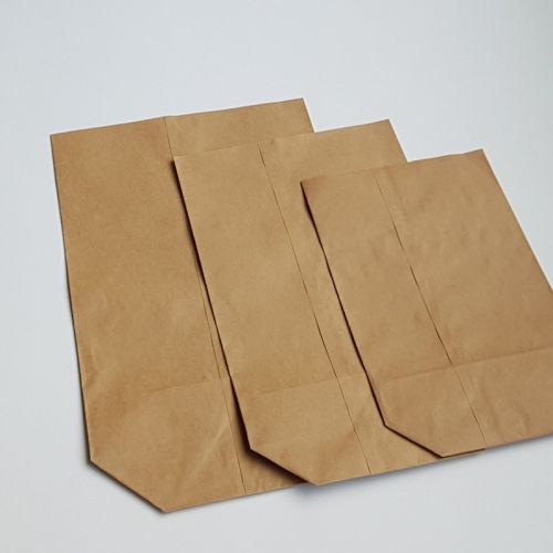 Brown Kraft Block Bottom Bags - Multiple Sizes