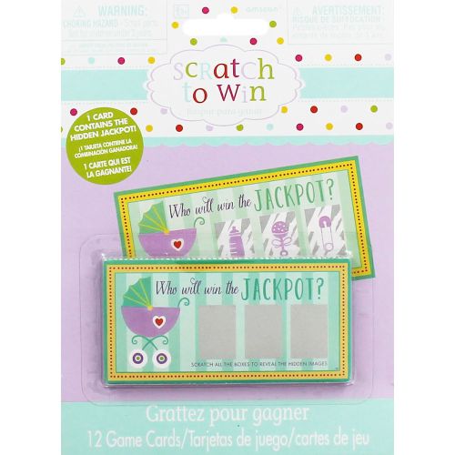 12 x Baby Shower Scratch Cards