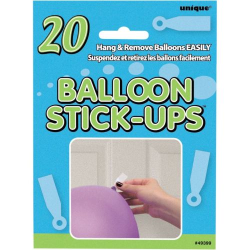 20 x Adhesive Balloon Stick Ups Pack