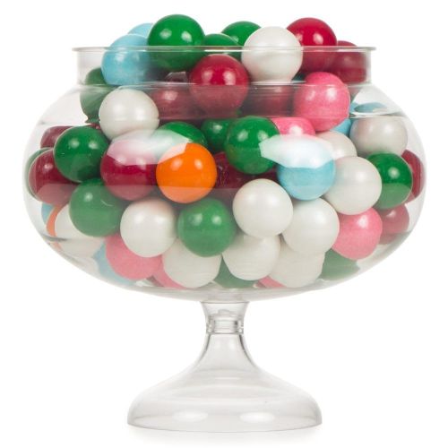 Reusable Clear Plastic Pedestal Sweet Bowl