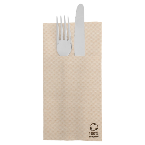 50 x Recycled Kangaroo Napkins Double Point - 39 x 40cm