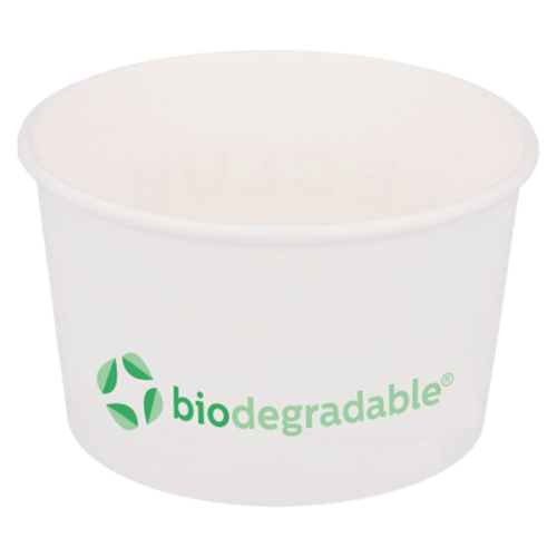 50 x Biodegradable Paper Ice Cream Tubs - 5oz/160ml