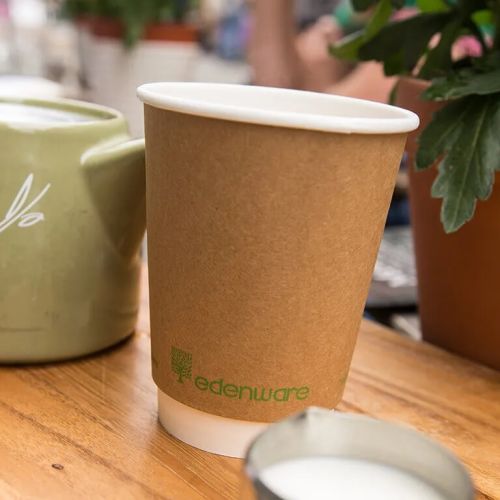 Compostable Double Wall Hot Drink Cups - Multiple Sizes