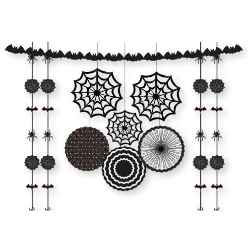 Black And White Halloween Decoration Kit