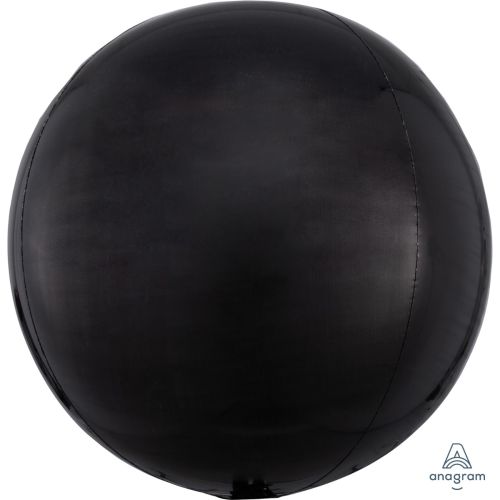 Metallic Black 3D Orbz Foil Balloon