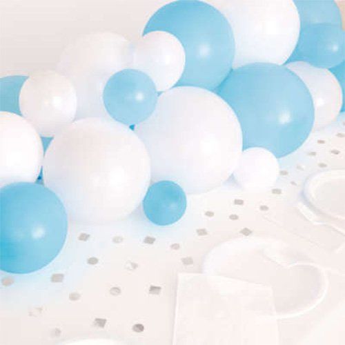 Blue And White Balloon Garland Table Runner Kit