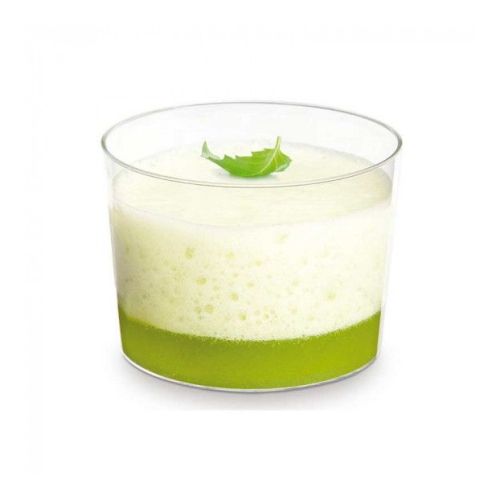 20 x Mini 180ml Cylindrical Clear Plastic Dessert Cup
