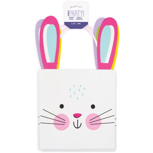 3 x Bunny Ear Paper Treat Bags