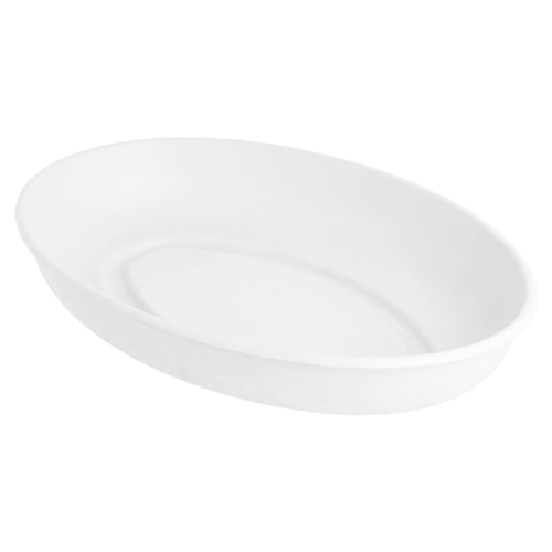 50 x Medium Oval Bagasse Food Bowl 