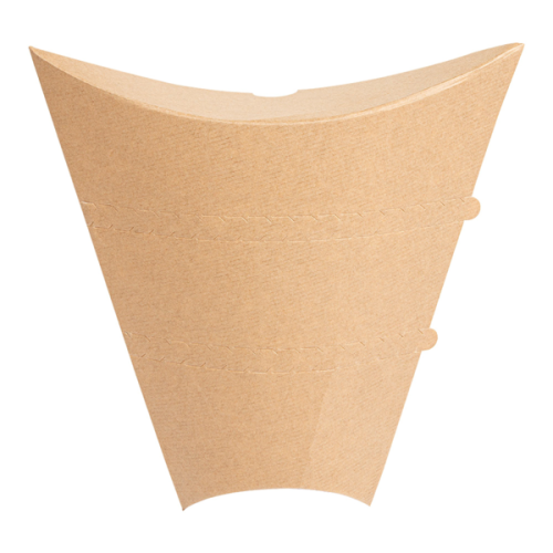 100 x Large Kraft Card Crepe Cone With Folding Top
