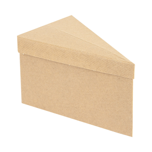 100 x Triangular Card Cake Boxes 
