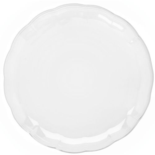 Round Reusable Clear Plastic Shatterproof Serving Platter