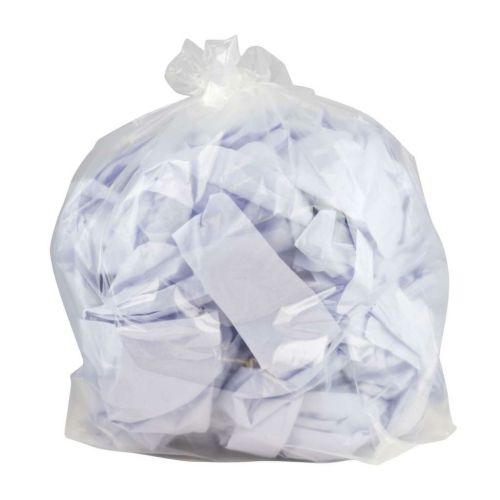 200 x Clear Plastic Refuse Bags