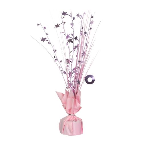 Baby Pink Foil Spray Centrepiece Balloon Weight