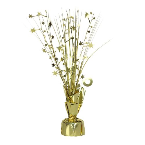 Gold Foil Spray Centrepiece Balloon Weight