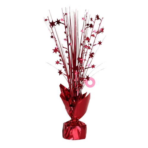 Red Foil Spray Centrepiece Balloon Weight