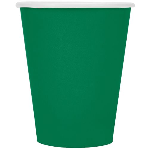 14 x Forest Green Paper Party Cups