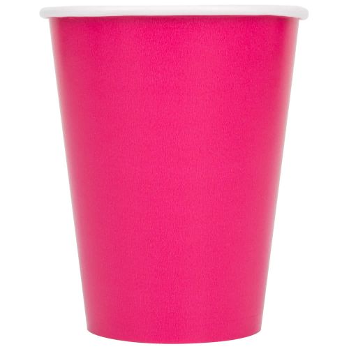14 x Hot Pink Paper Party Cups