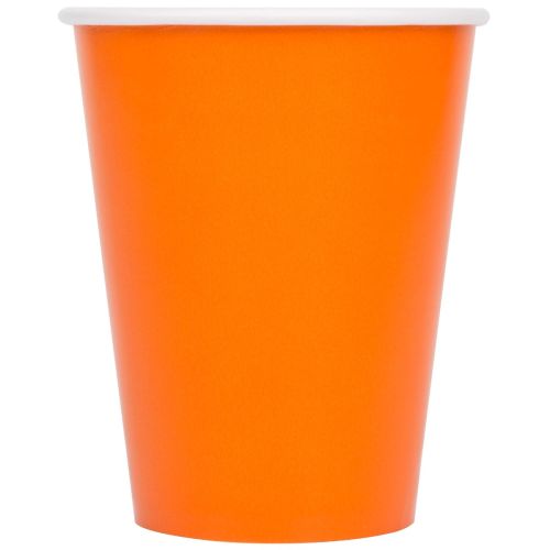 14 x Orange Paper Party Cups