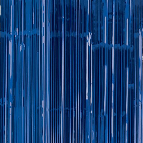 Metallic Royal Blue Foil Door Curtain