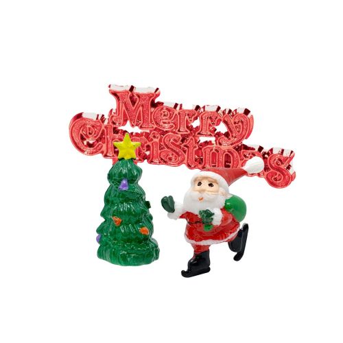 3 Piece Cute Santa Scene Cake Decorating Kit