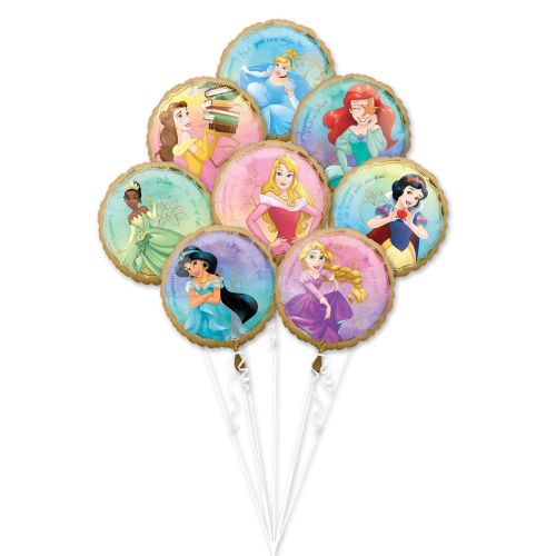 Disney Princesses Foil Balloons Bouquet Set