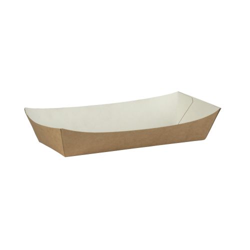 500 x Large Kraft Brown Card Meal Trays