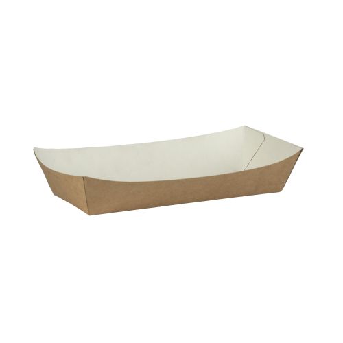 250 x Large Kraft Brown Card Meal Trays