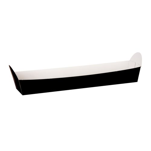 10" Card Baguette Trays - Kraft or Black (Pack of 500 )