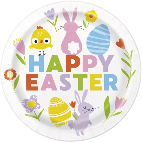 8 Colourful Easter Paper Plates