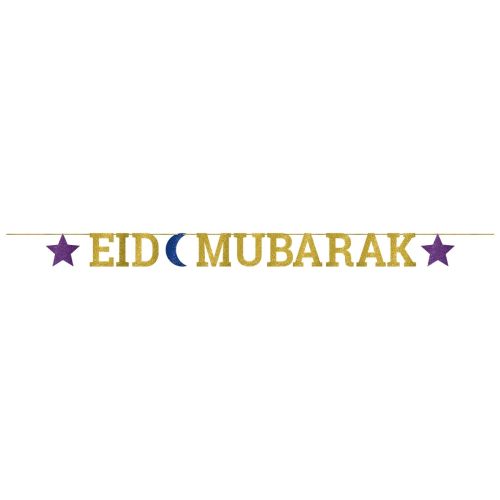 Eid Mubarak Letter Banner