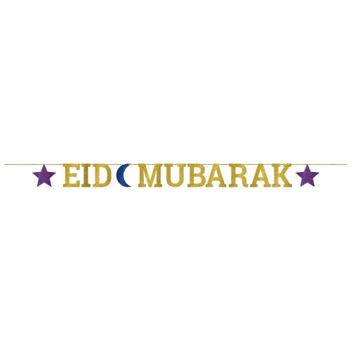 Eid Mubarak Letter Banner