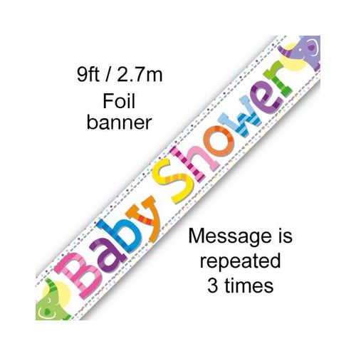 Elephant Baby Shower Foil Banner
