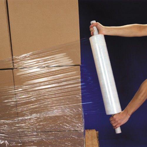 16" Clear Pallet Wrap Roll With Extended Core