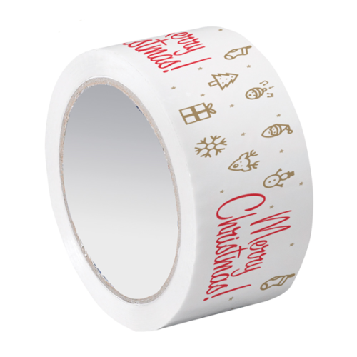 1 x Merry Christmas Adhesive Tape Roll 66 Metres